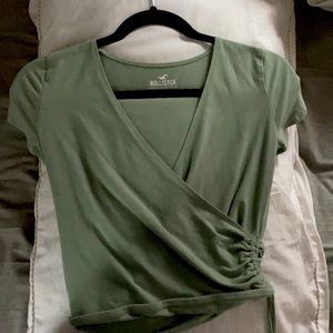 green Hollister shirt